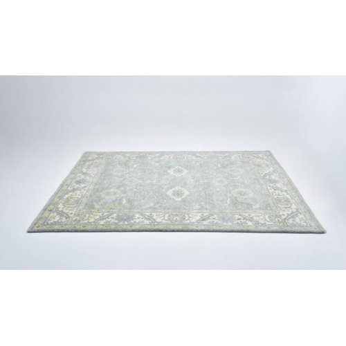 Solo Rugs Winston HandKnotted Wool Oriental Area Rug In Light Blue